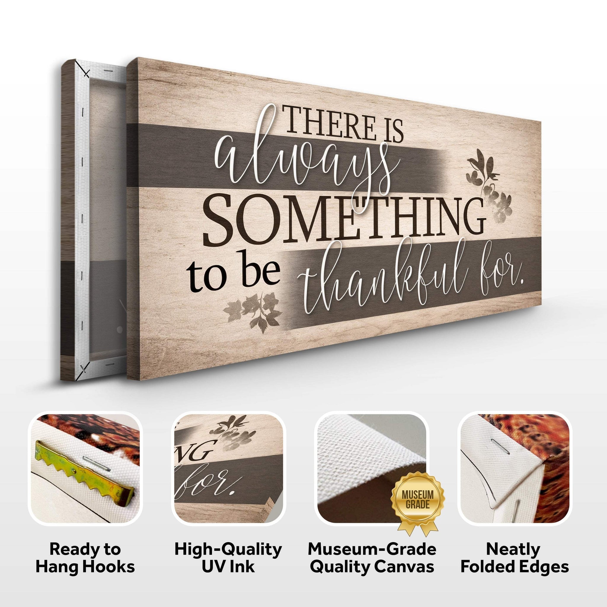 Something To Be Thankful Faith Wall Sign - Tailored Canvases - Flyclothing LLC