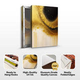 Minimalist Black and Gold Wall Art - Tailored Canvases - Flyclothing LLC