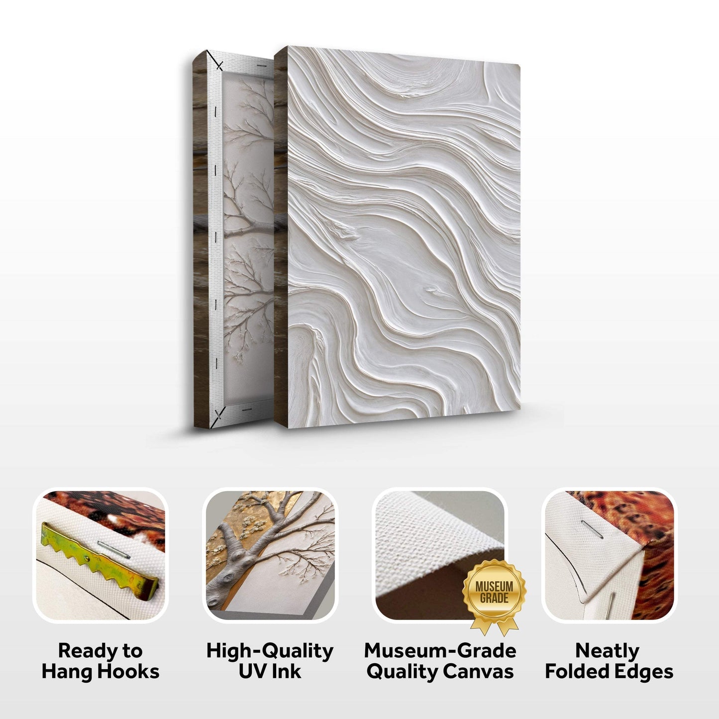 Minimalist Ocean Wave Wall Art - Tailored Canvases - Flyclothing LLC