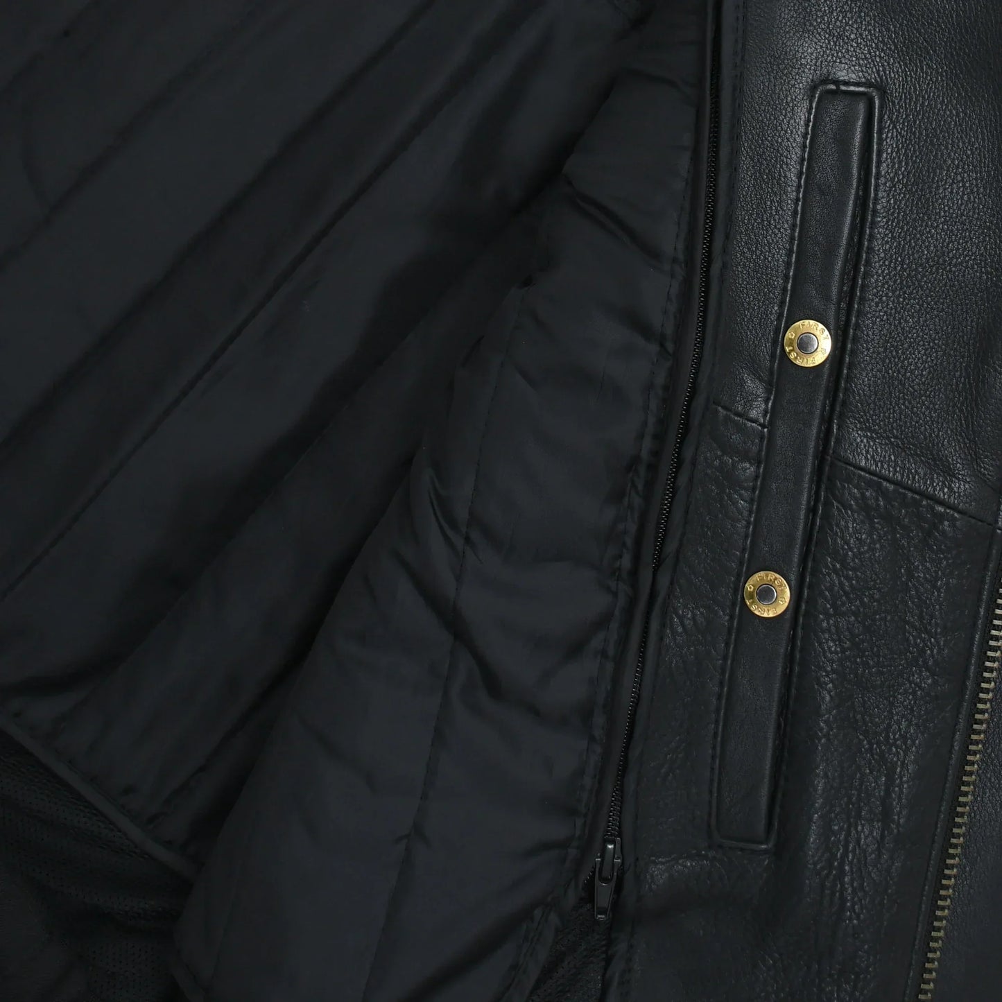 Mastermind Men's Motorcycle Leather Jacket - First Manufacturing Company - Flyclothing LLC