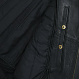 Mastermind Men's Motorcycle Leather Jacket - First Manufacturing Company - Flyclothing LLC