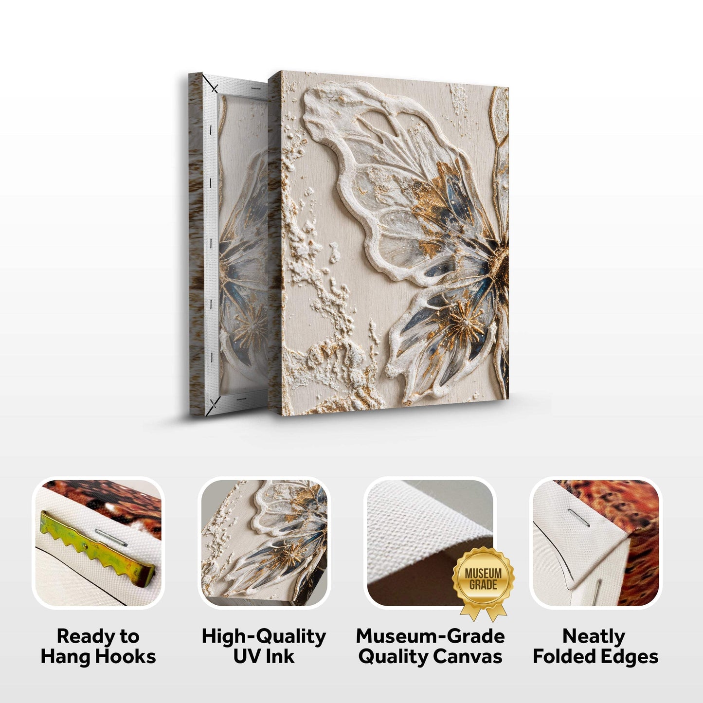 Half Butterfly Wall Art - Tailored Canvases - Flyclothing LLC