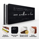 Be Completely Humble And Gentle - Ephesians 4:2 Faith Sign III - Tailored Canvases - Flyclothing LLC