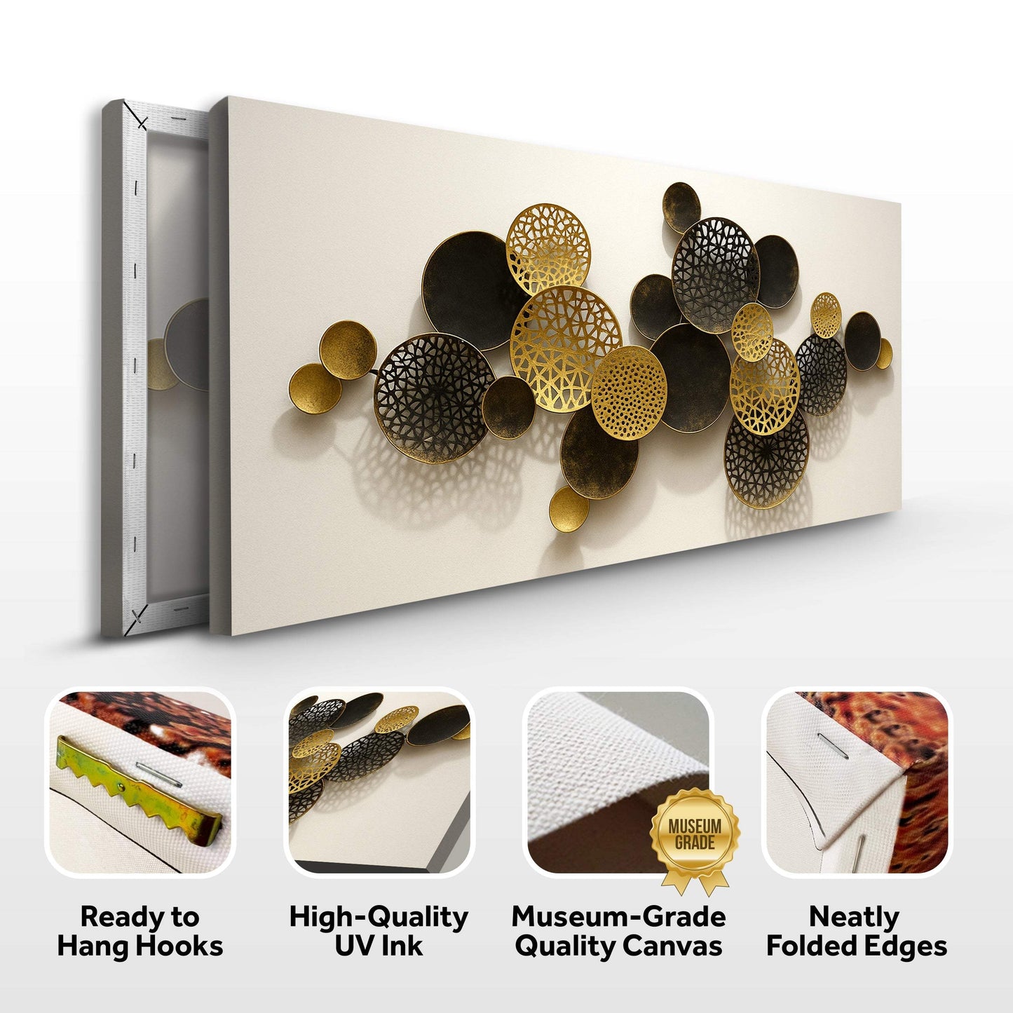Lotus Leaf Abstract Wall Art V - Tailored Canvases - Flyclothing LLC