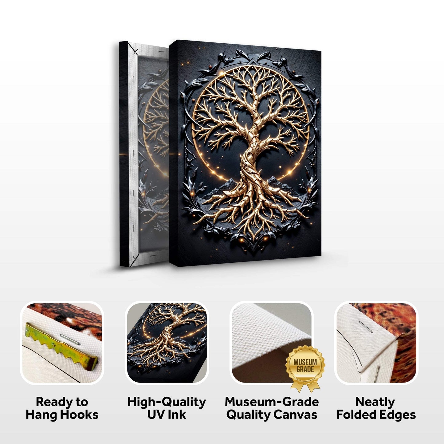 3D Celtic Tree of Life Wall Art II - Tailored Canvases - Flyclothing LLC