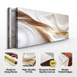 White and Gold Abstract Wall Art - Tailored Canvases - Flyclothing LLC