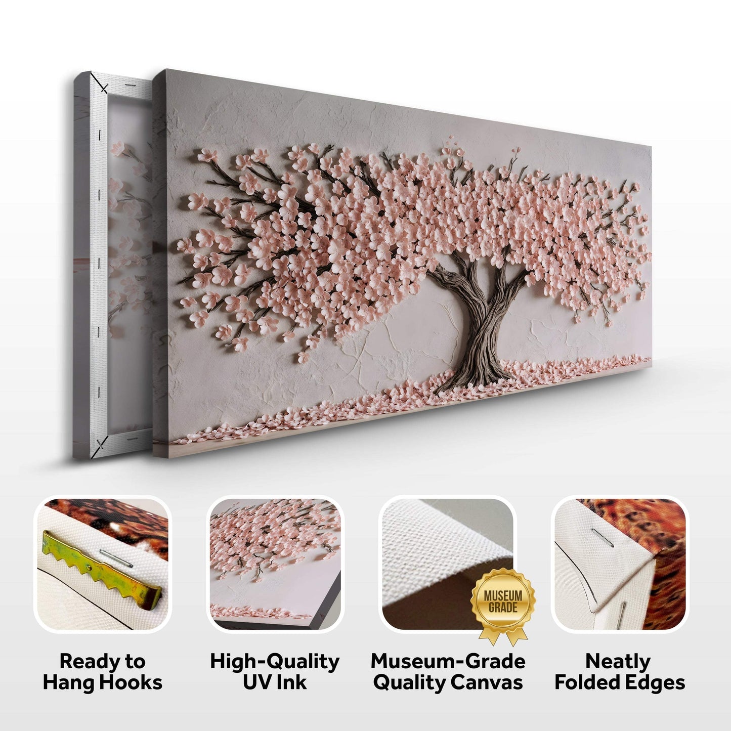 Blush Blossom Wall Art - Tailored Canvases - Flyclothing LLC