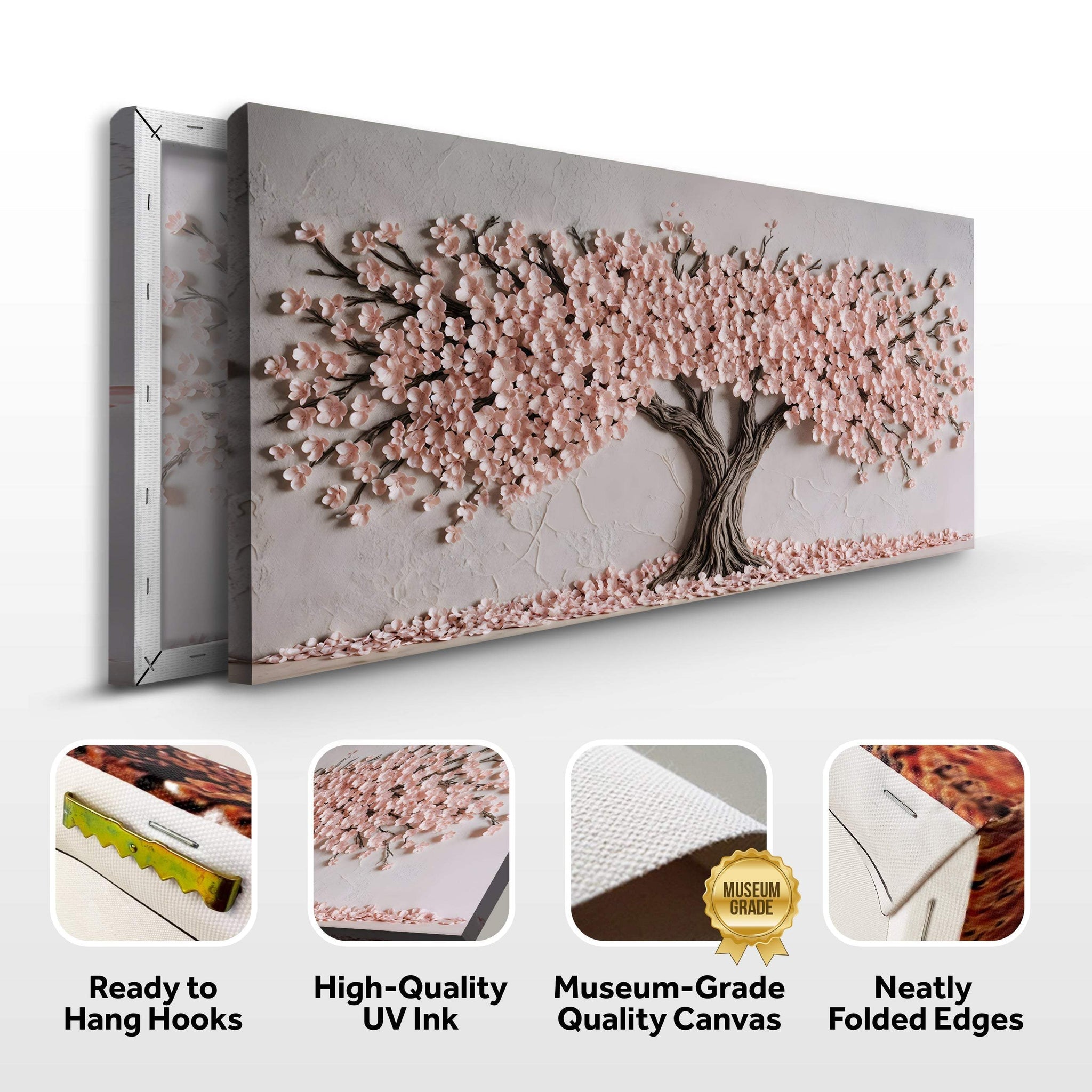 Blush Blossom Wall Art - Tailored Canvases - Flyclothing LLC
