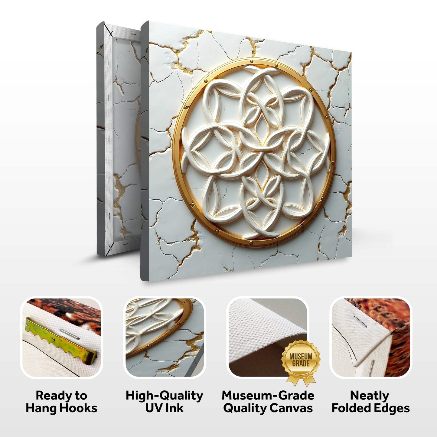 Flower Of Life Wall Art IV - Tailored Canvases - Flyclothing LLC