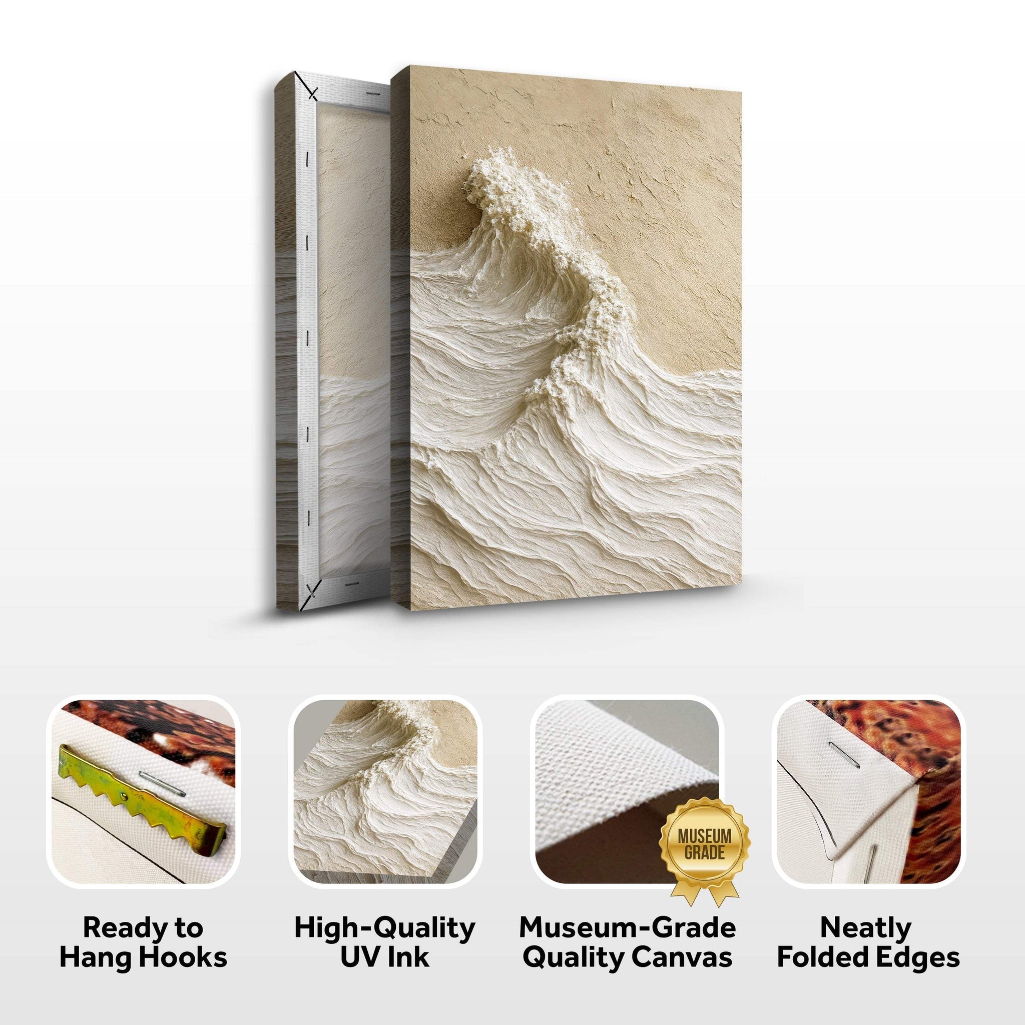 Modern Neutral Mountain Wall Art - Tailored Canvases - Flyclothing LLC