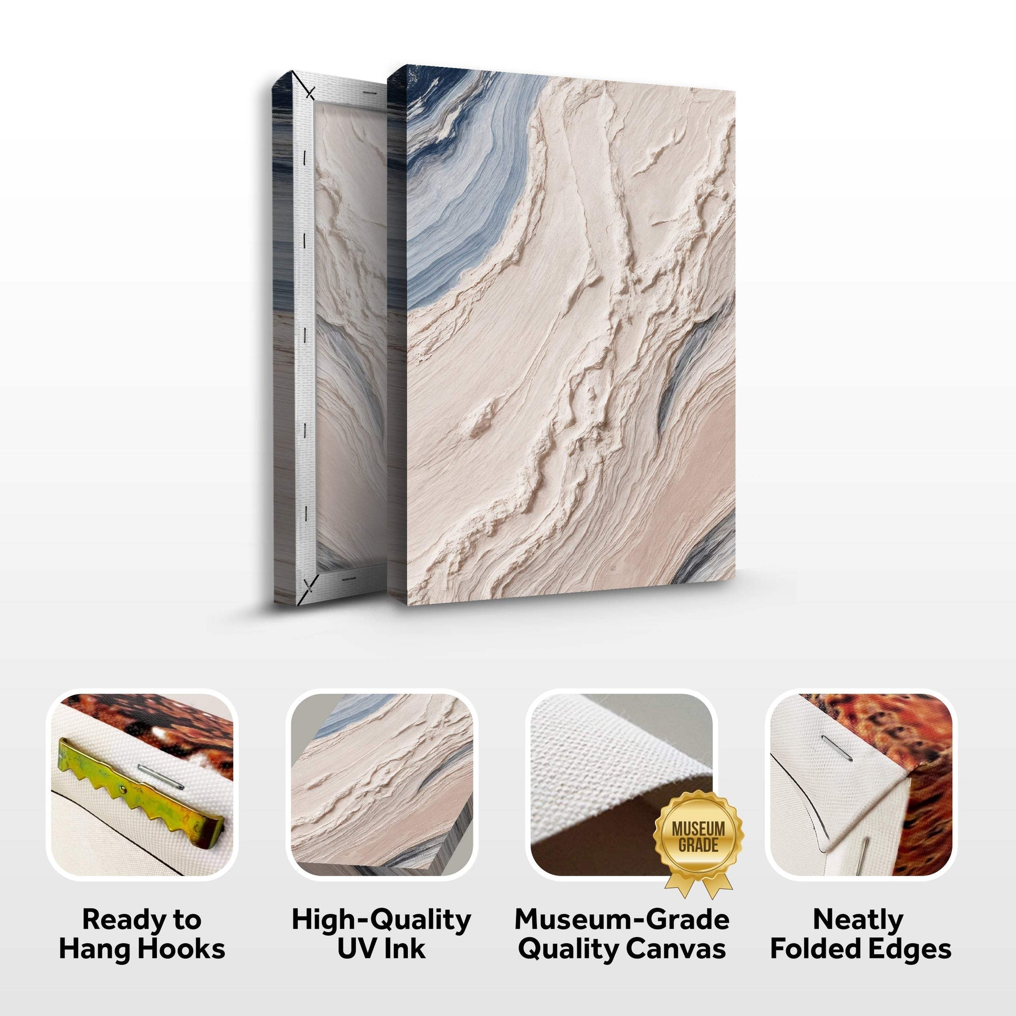 Minimalist Waves Wall Art III - Tailored Canvases - Flyclothing LLC