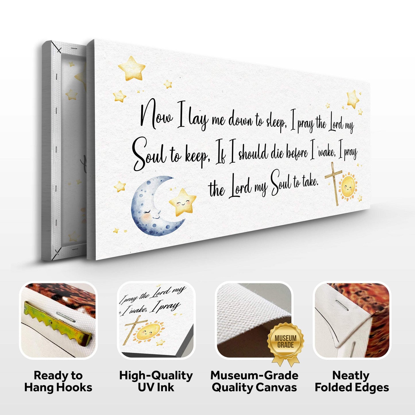 I Lay Me Down To Sleep Faith Sign - Tailored Canvases - Flyclothing LLC