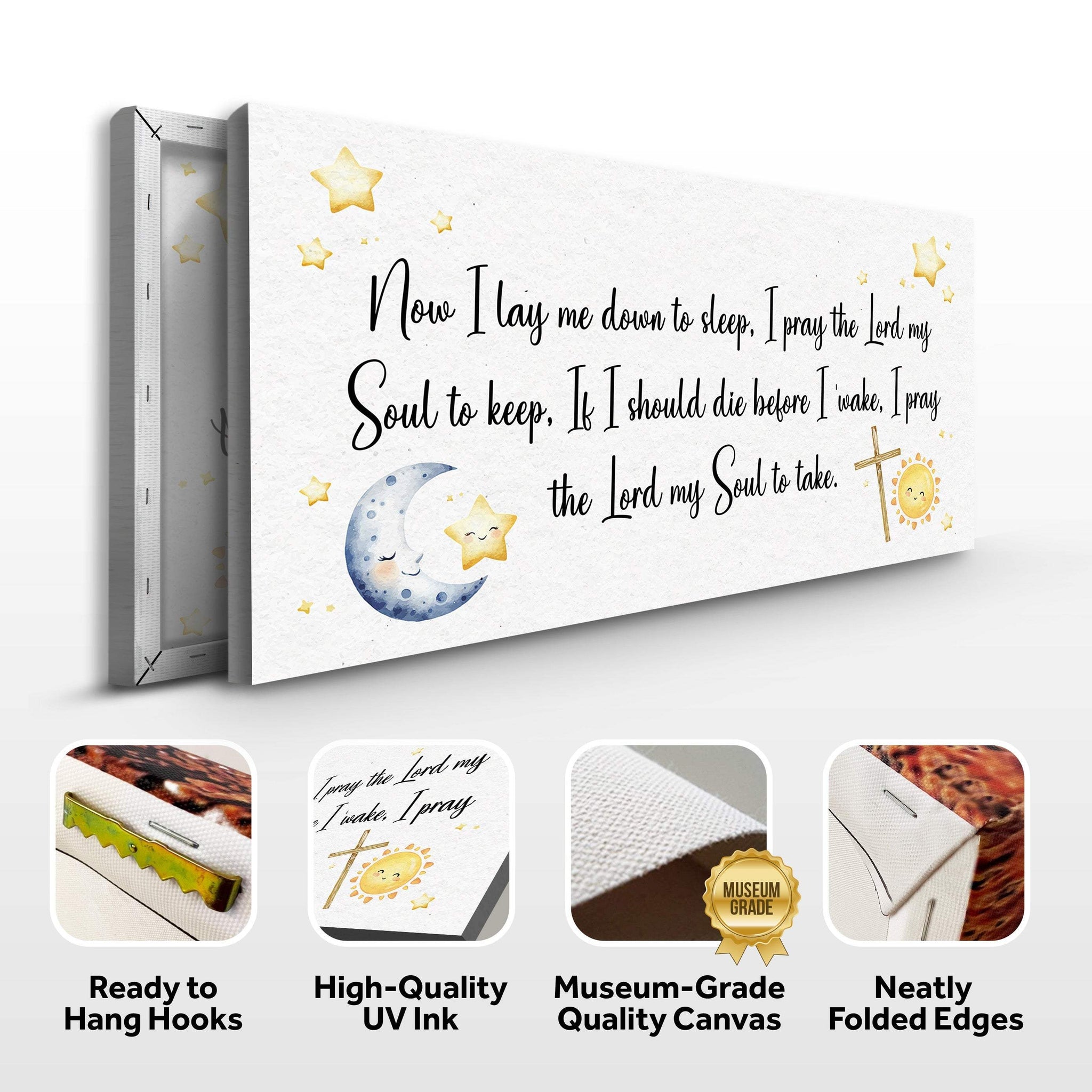 I Lay Me Down To Sleep Faith Sign - Tailored Canvases - Flyclothing LLC