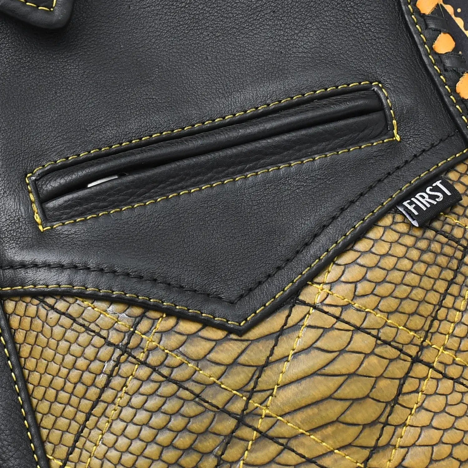 Kingsnake Men’s Motorcycle Leather Vest - First Manufacturing Company - Flyclothing LLC