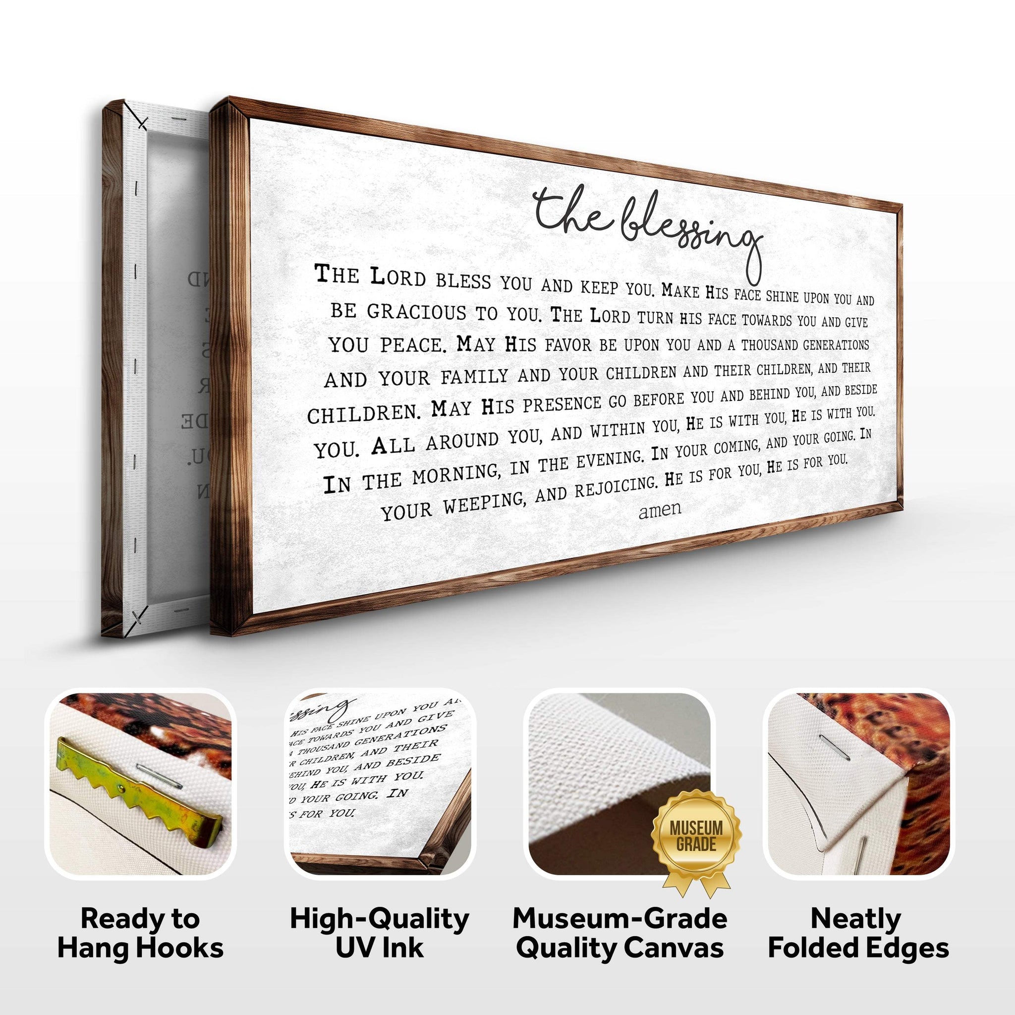 The Blessing Faith Sign II - Tailored Canvases - Flyclothing LLC