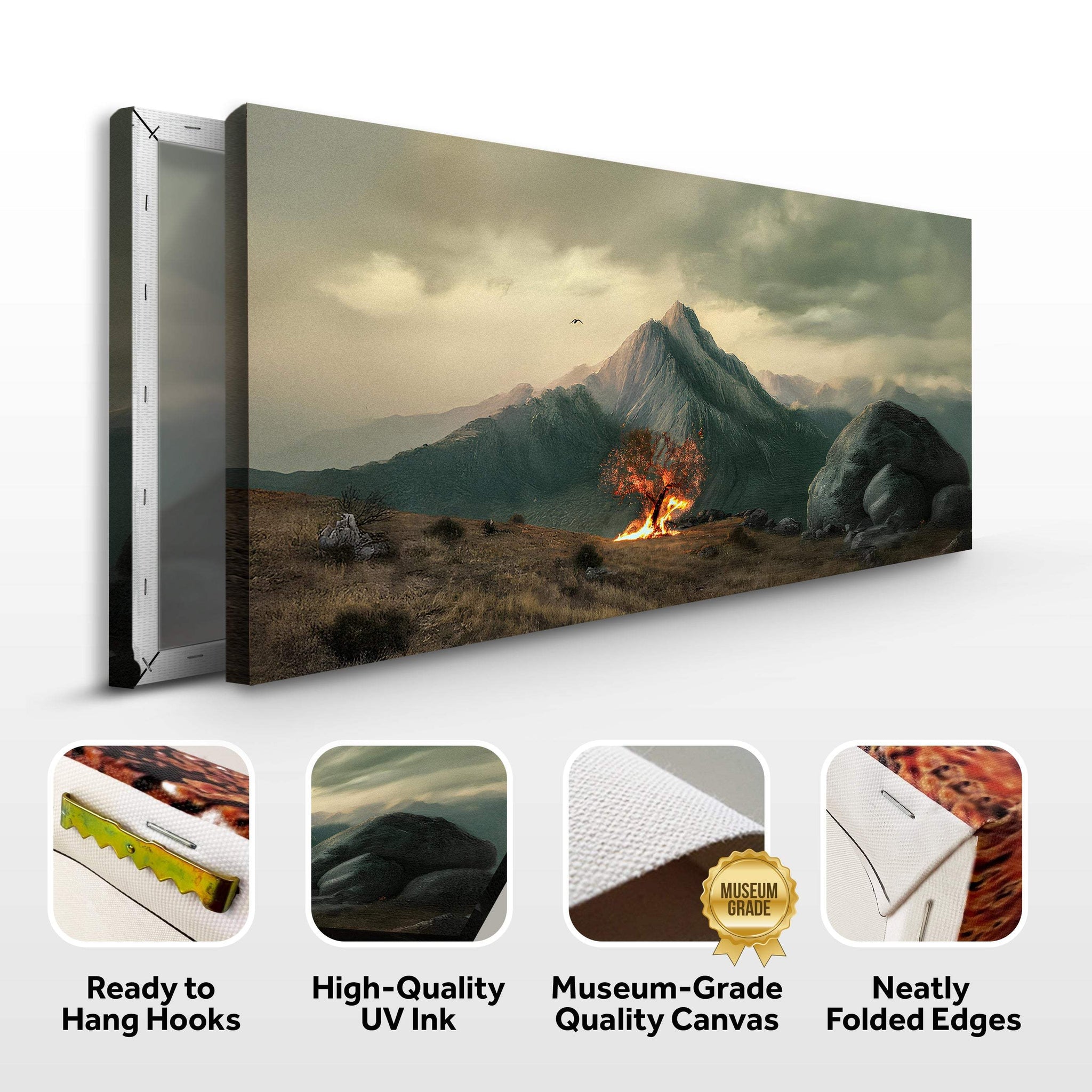 Burning Bush - Faith Wall Art IV - Tailored Canvases - Flyclothing LLC