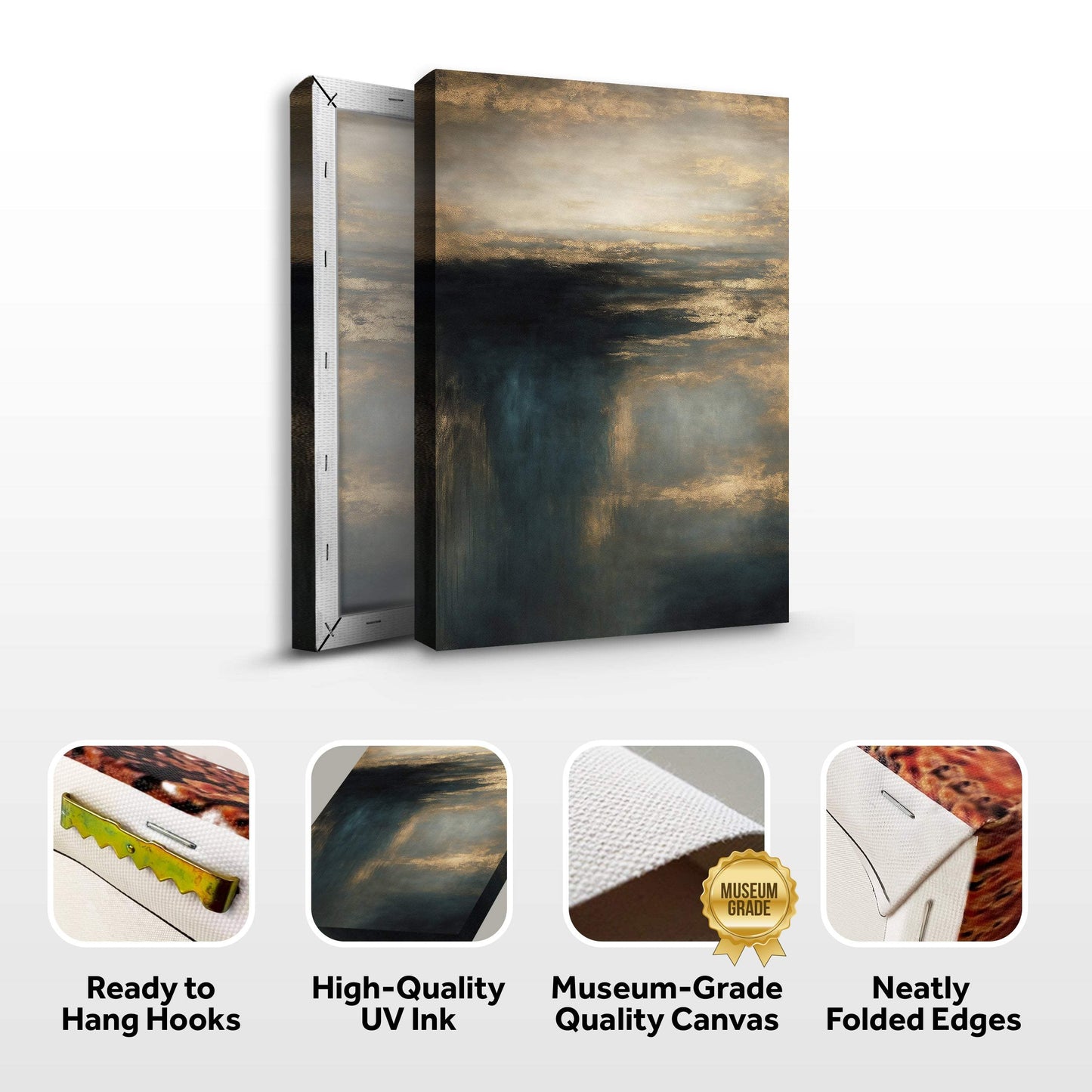 Cloudscape Glimmer Wall Art - Tailored Canvases - Flyclothing LLC