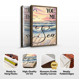 You Me and the Sea Coastal Sign - Tailored Canvases - Flyclothing LLC