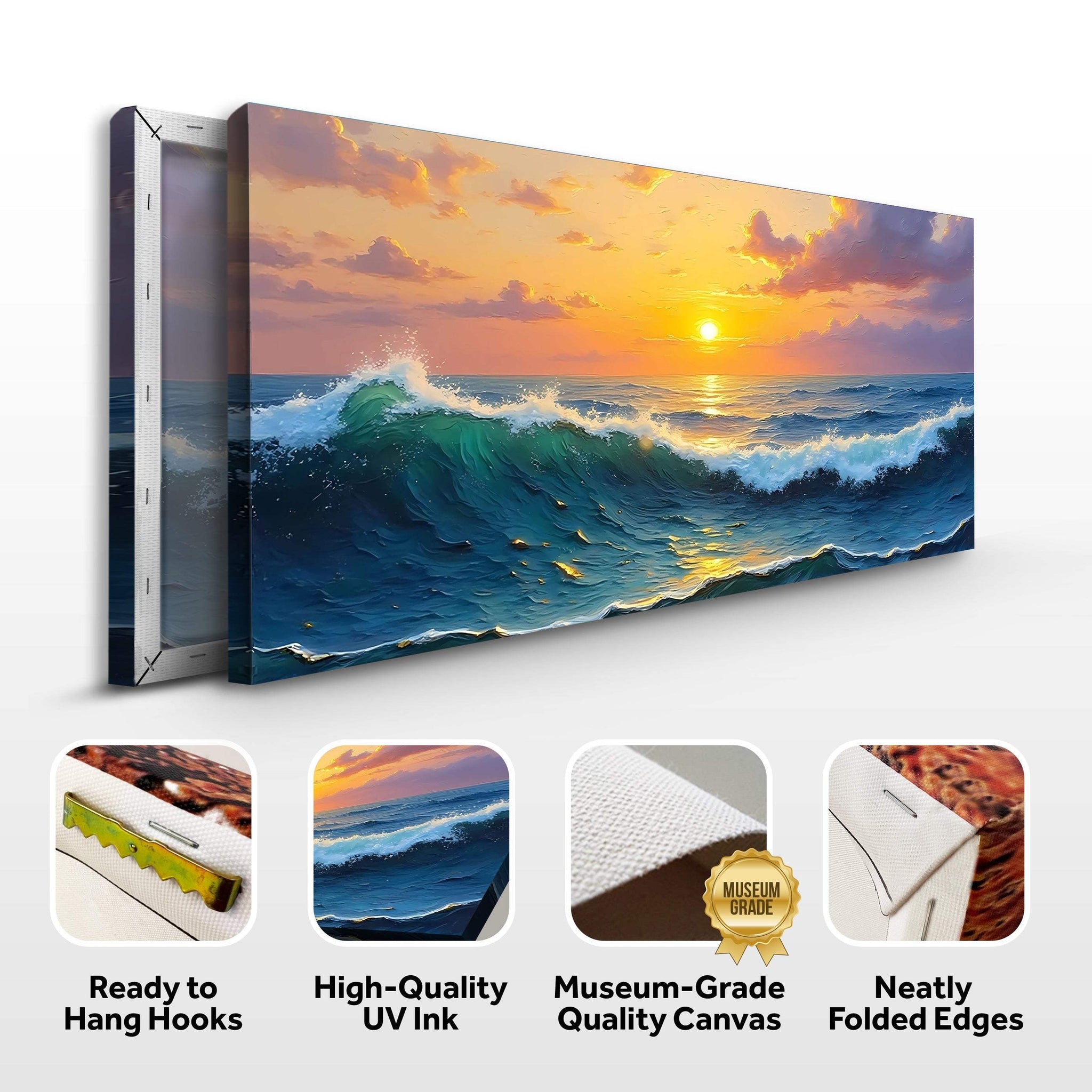 Waterscape Abstract Wall Art XII - Tailored Canvases - Flyclothing LLC