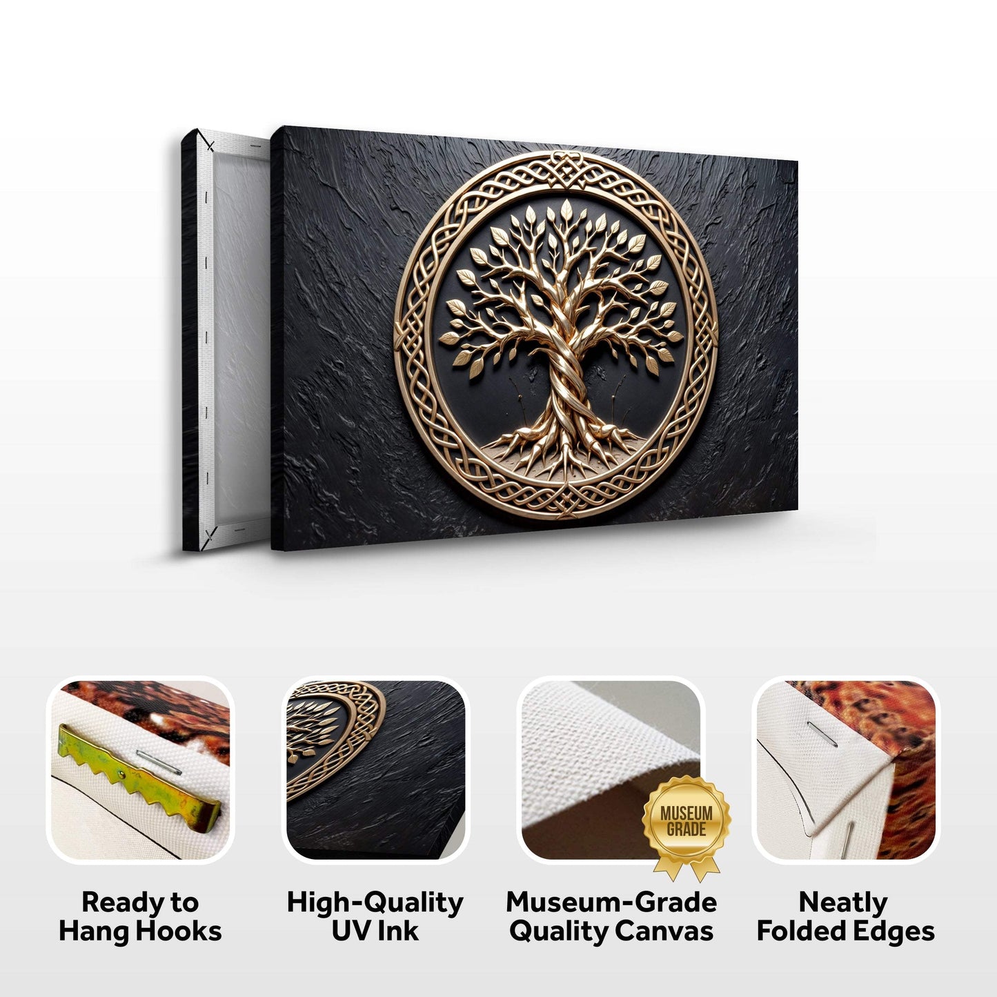 3D Celtic Tree of Life Wall Art V - Tailored Canvases - Flyclothing LLC