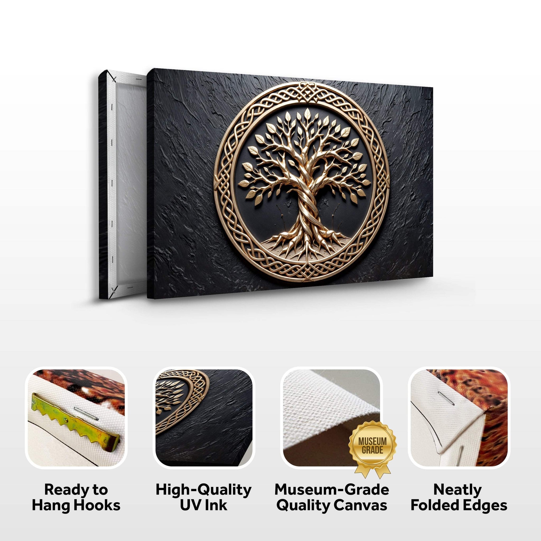 3D Celtic Tree of Life Wall Art V - Tailored Canvases - Flyclothing LLC