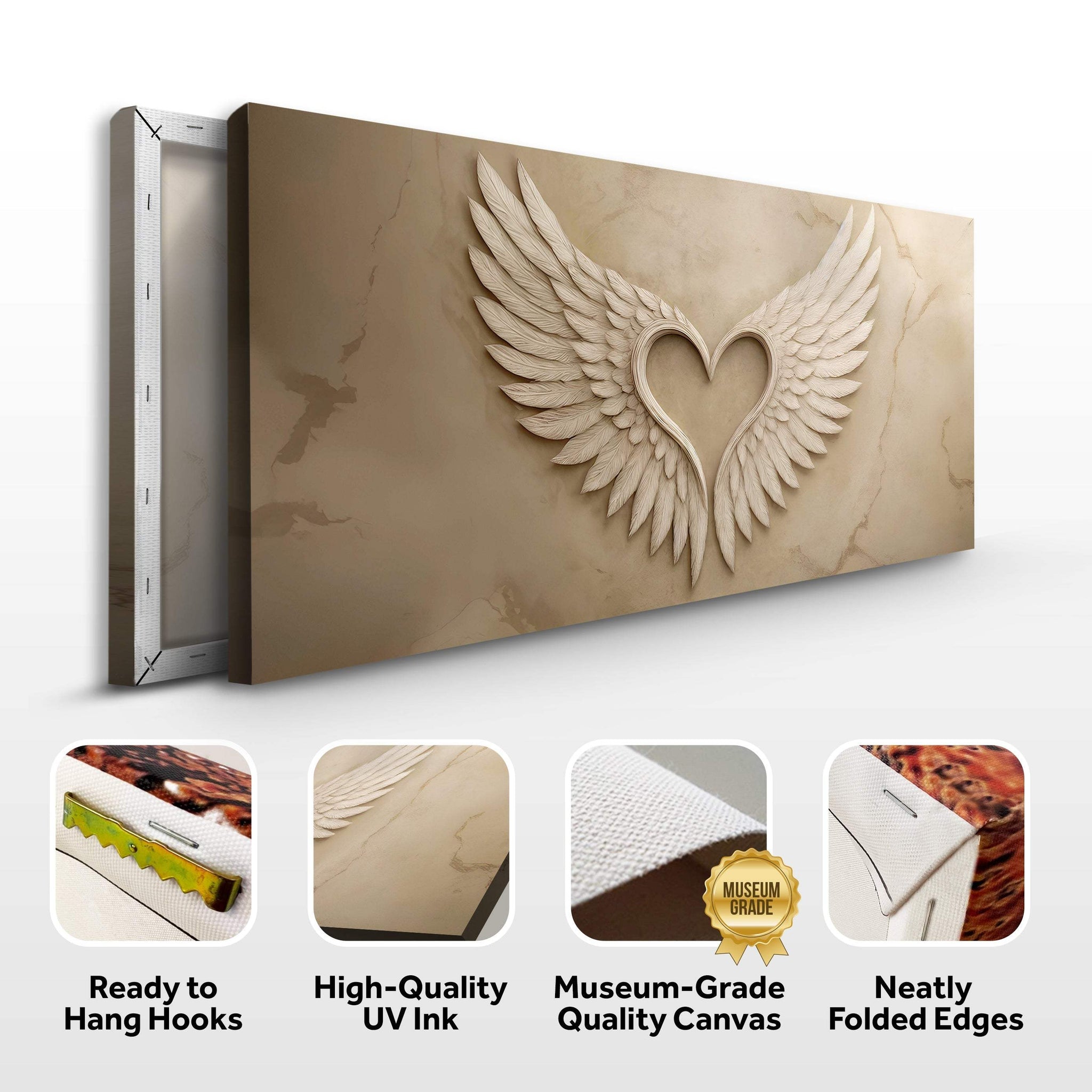 Wings Of Love Abstract Wall Art - Tailored Canvases - Flyclothing LLC