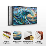 Golden Tide Wall Art - Tailored Canvases - Flyclothing LLC