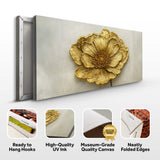 Golden Dandelion Minimalist Abstract Wall Art VI - Tailored Canvases - Flyclothing LLC