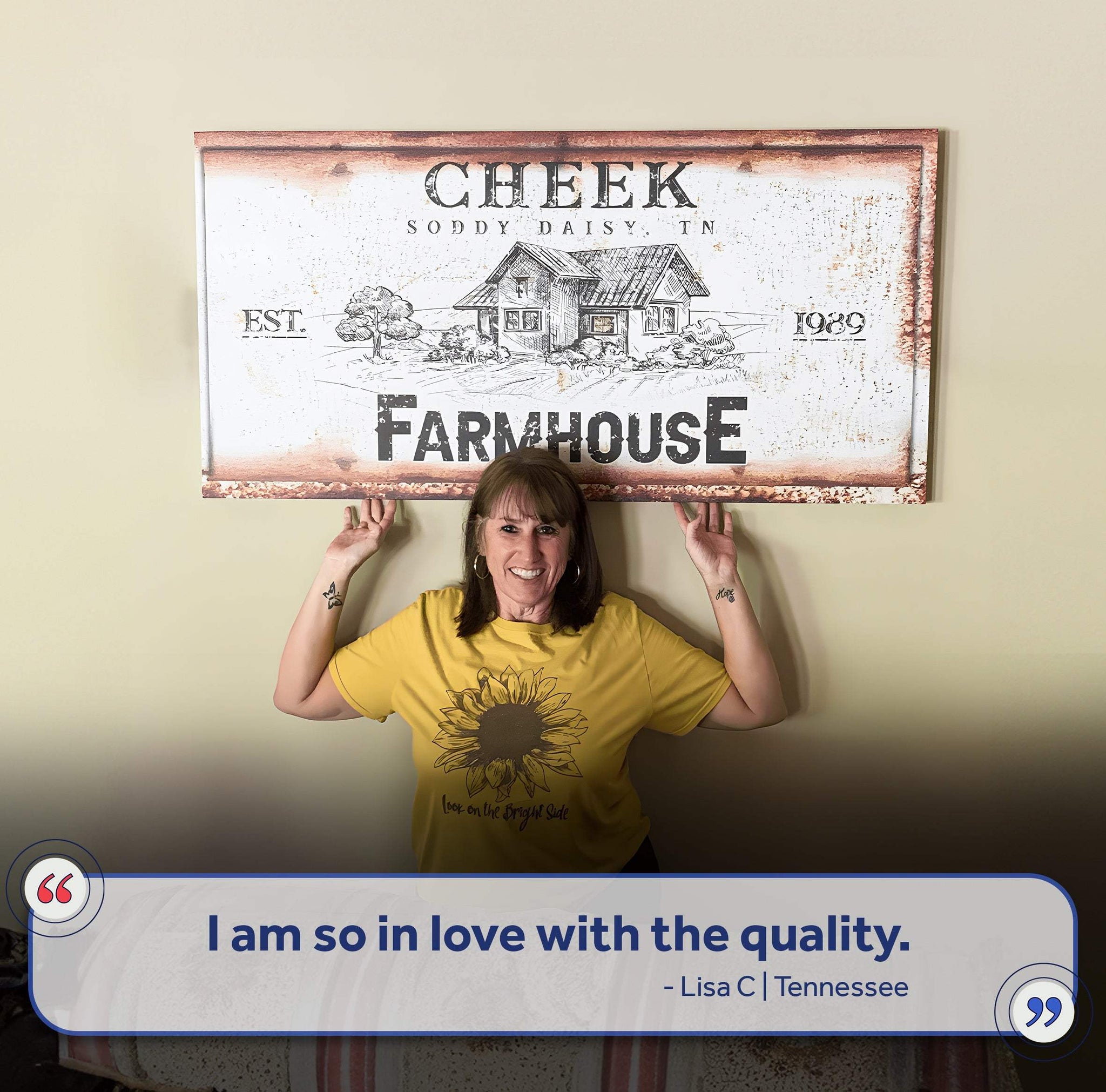 Rustic Farmhouse Personalized Sign III - Tailored Canvases - Flyclothing LLC