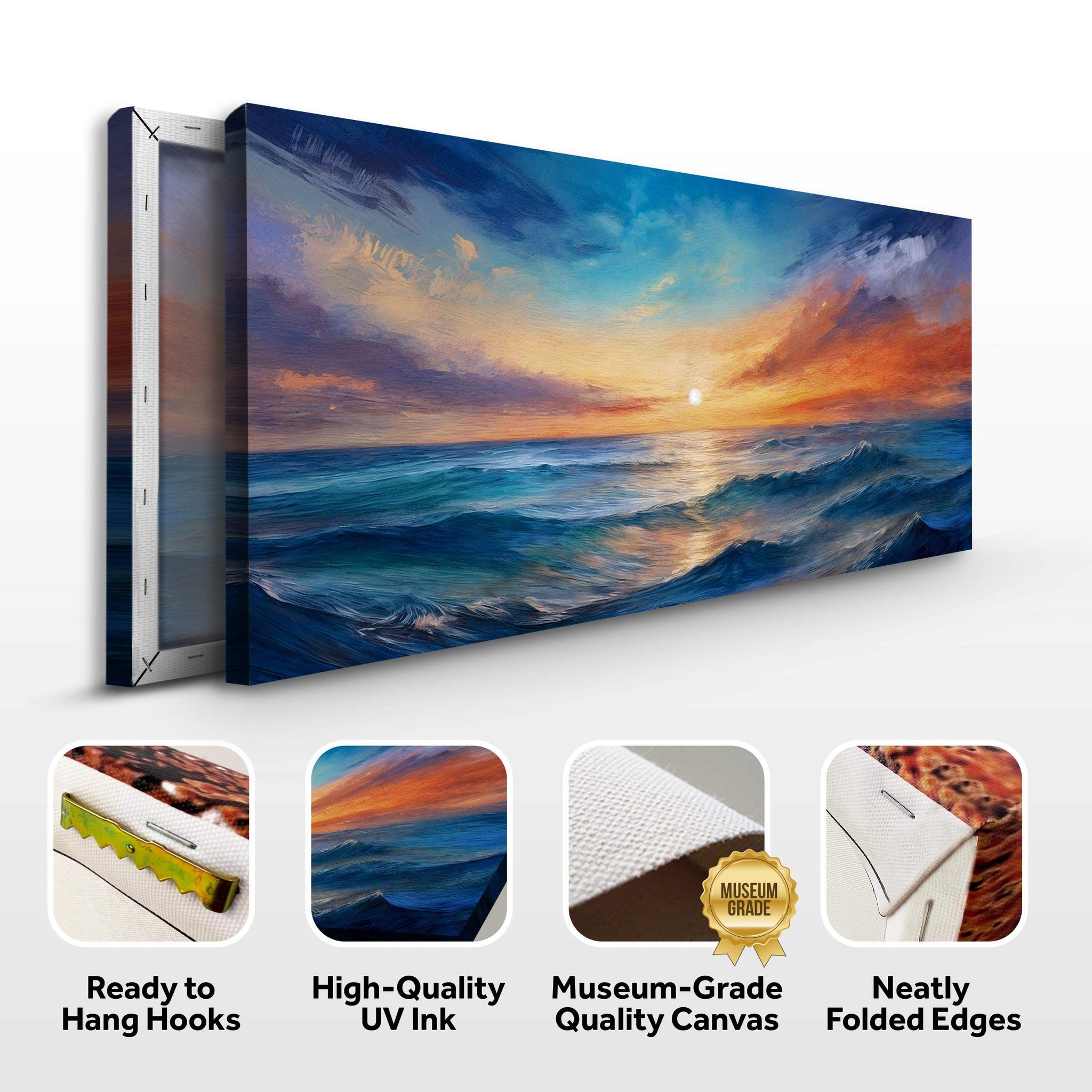Waterscape Abstract Wall Art XIII - Tailored Canvases - Flyclothing LLC