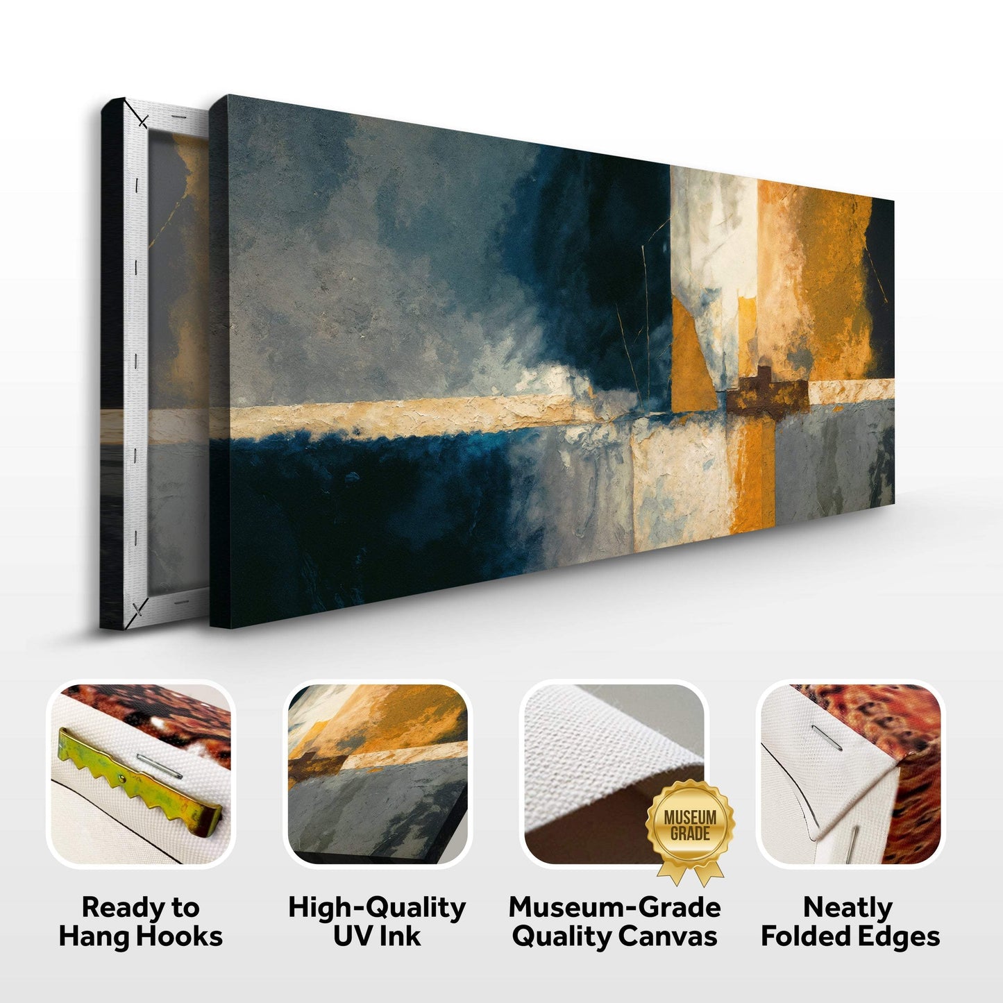Abstract Geometric Lines Wall Art - Tailored Canvases - Flyclothing LLC