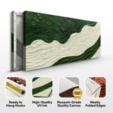 Green Rivers Abstract Wall Art VII - Tailored Canvases - Flyclothing LLC