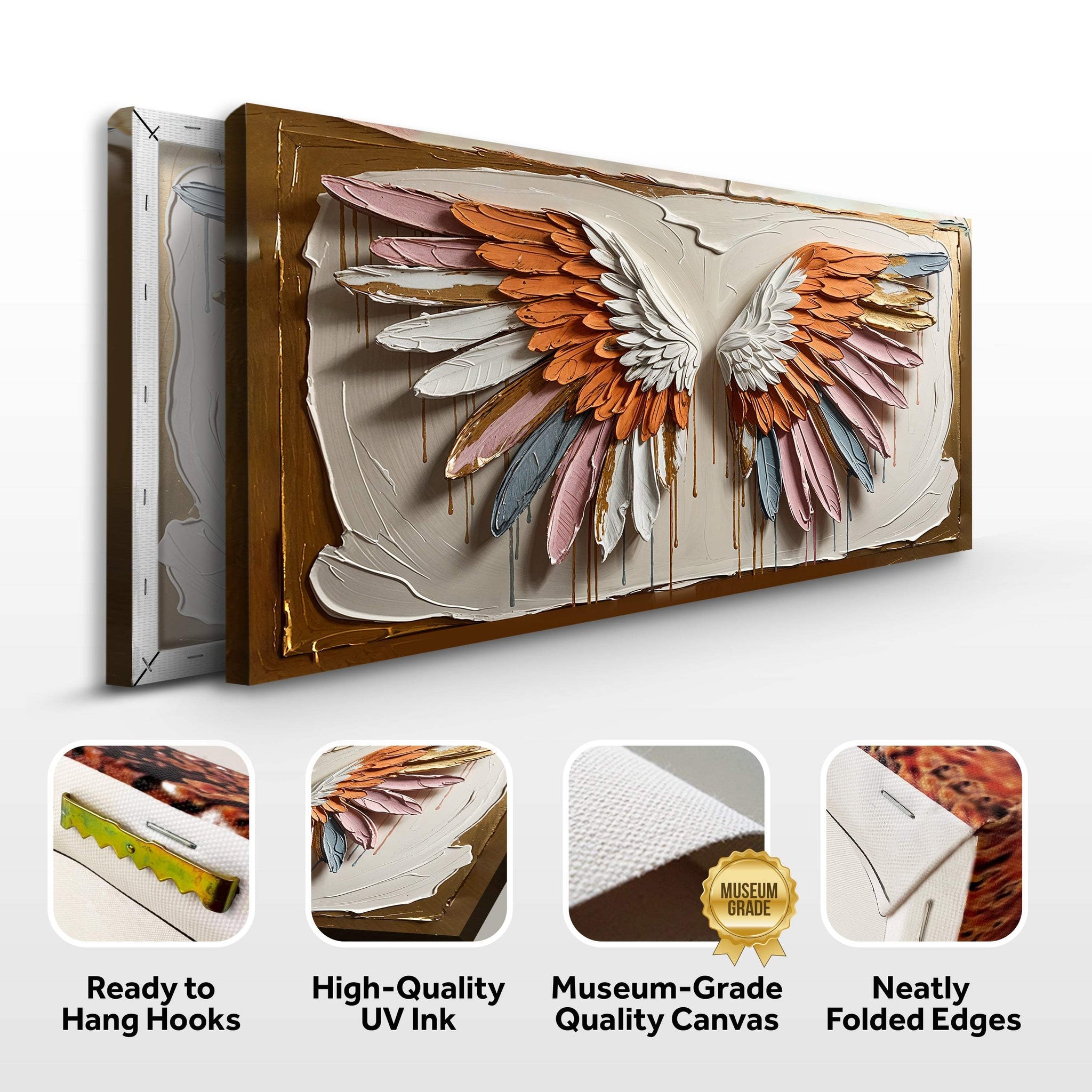 Angelic Wings Wall Art - Tailored Canvases - Flyclothing LLC