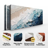 Crashing Coastal Waves Wall Art - Tailored Canvases - Flyclothing LLC