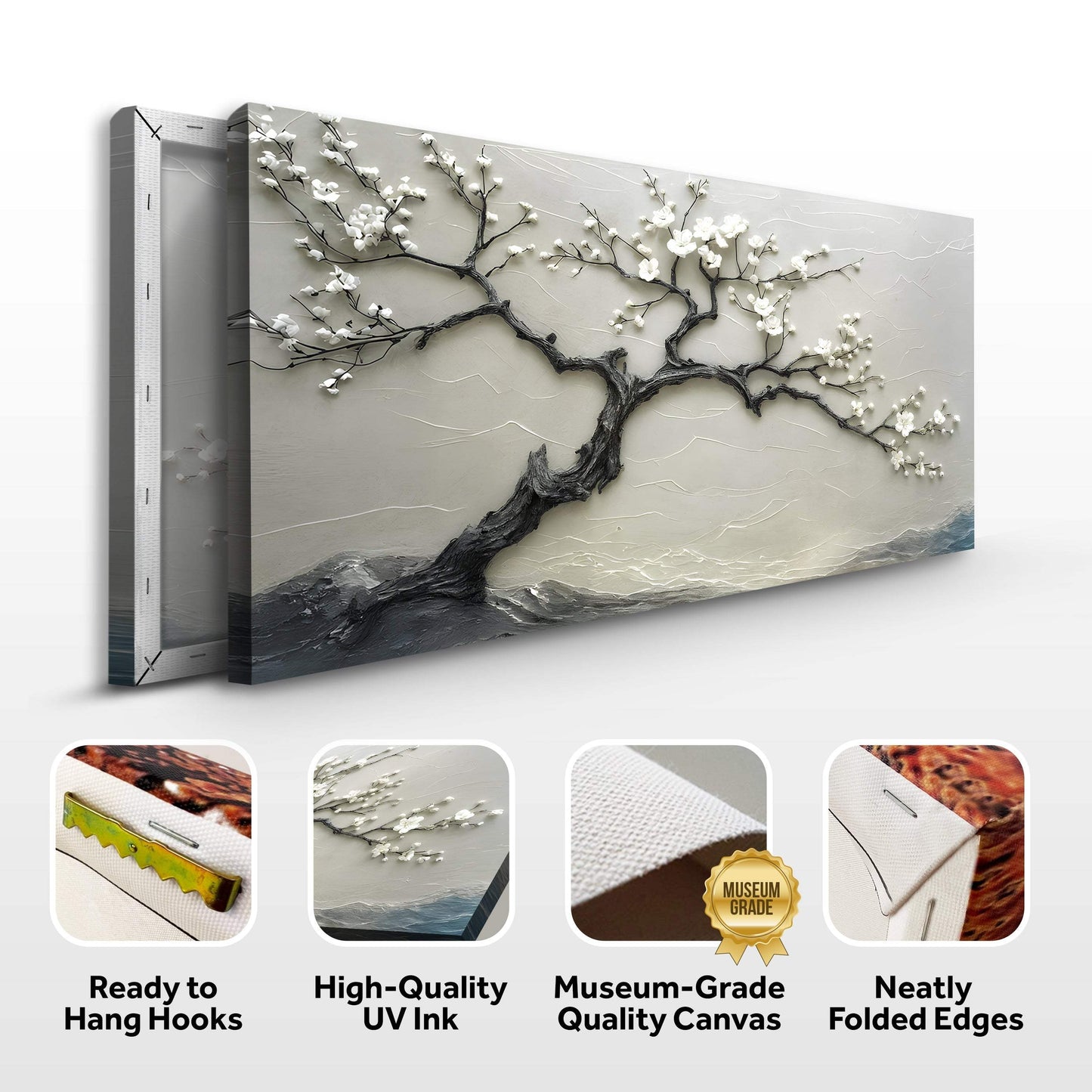 Silent Blossom Wall Art - Tailored Canvases - Flyclothing LLC