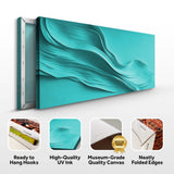 Turquoise Minimalist Wall Art - Tailored Canvases - Flyclothing LLC