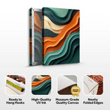 Wave Abstract Wall Art - Tailored Canvases - Flyclothing LLC