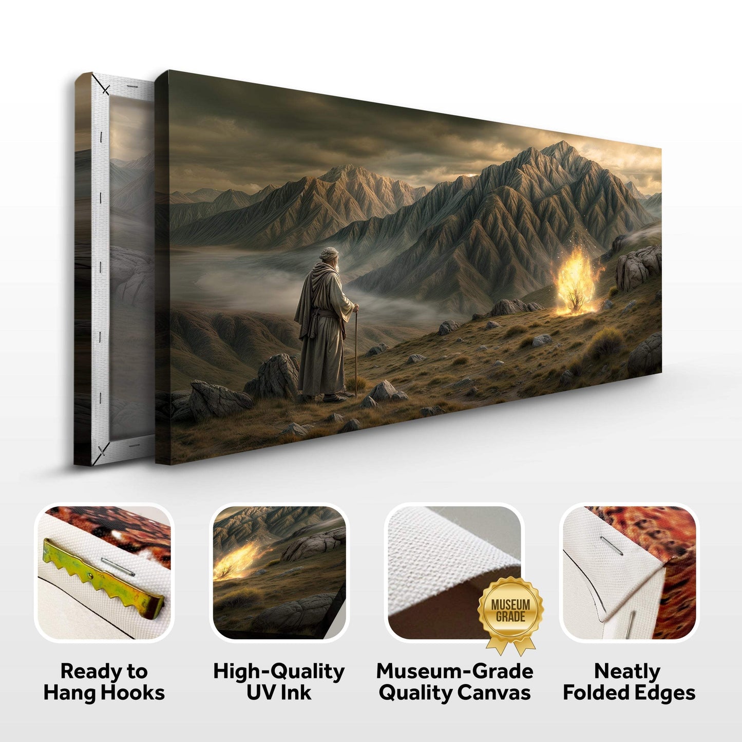 Burning Bush - Faith Wall Art - Tailored Canvases - Flyclothing LLC