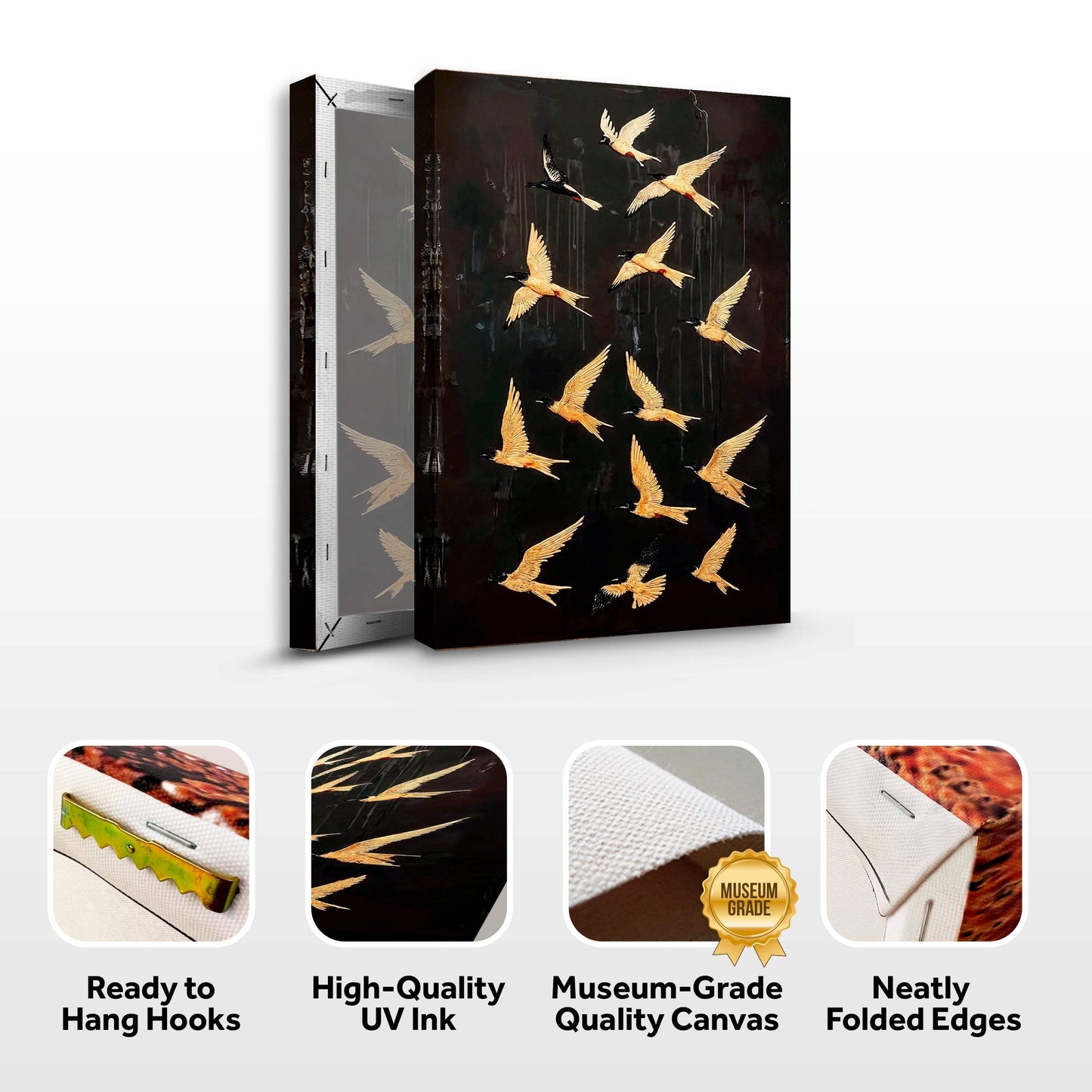 Abstract Flying Swallow Wall Art - Tailored Canvases - Flyclothing LLC