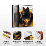Eclipse of the Alpha Wolf Wall Art - Tailored Canvases - Flyclothing LLC
