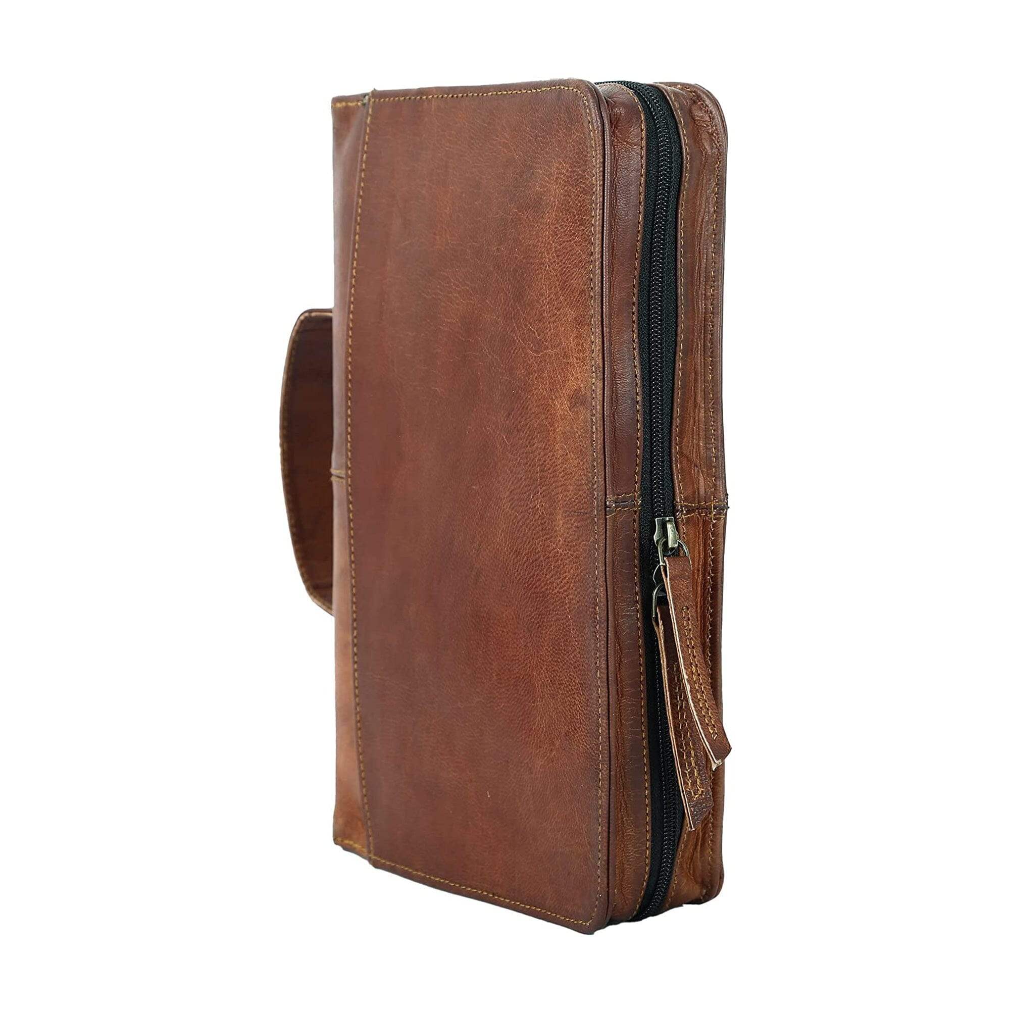 Leather Book Cover - Classy Leather Bags - Flyclothing LLC