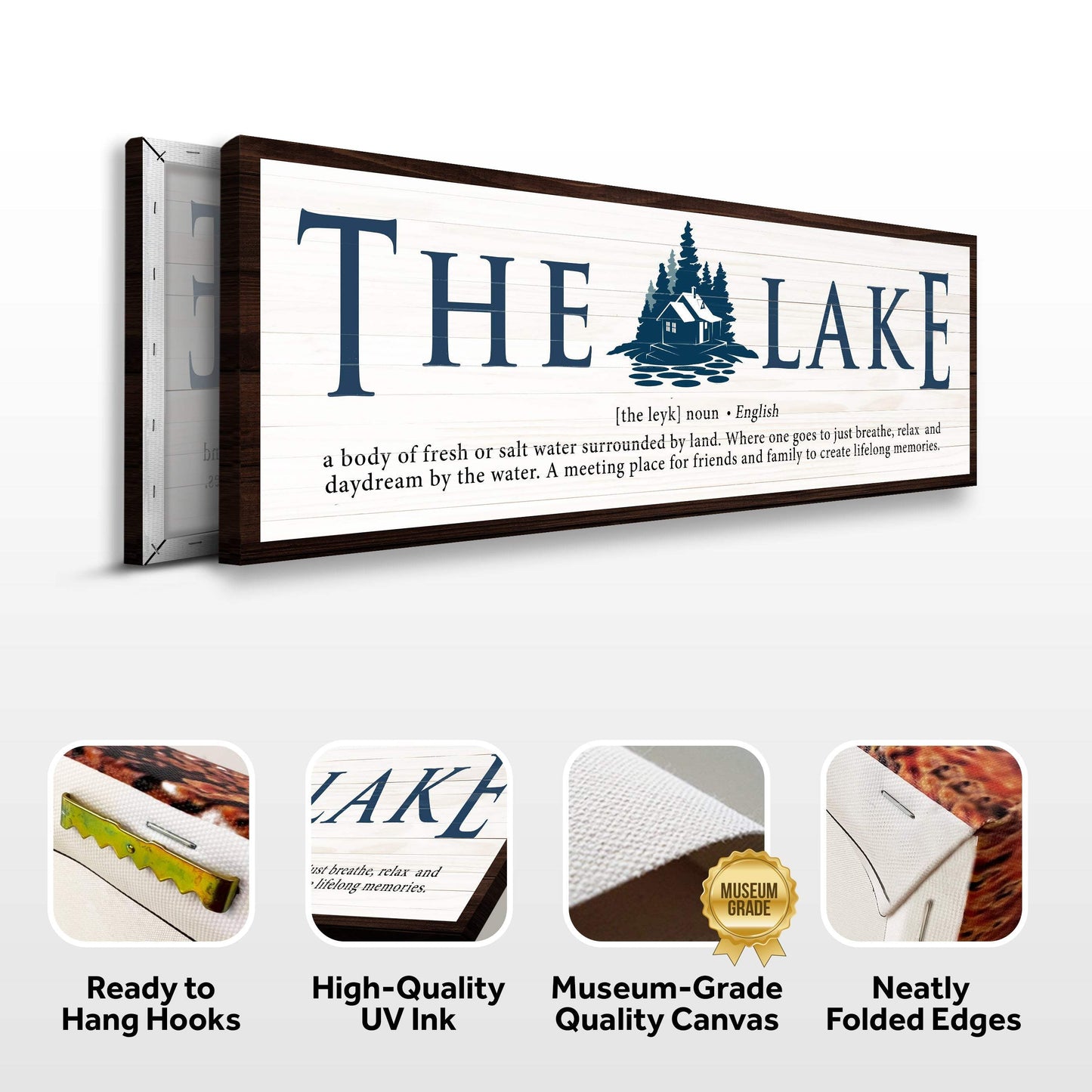 The Definition of Lake Sign II - Tailored Canvases - Flyclothing LLC