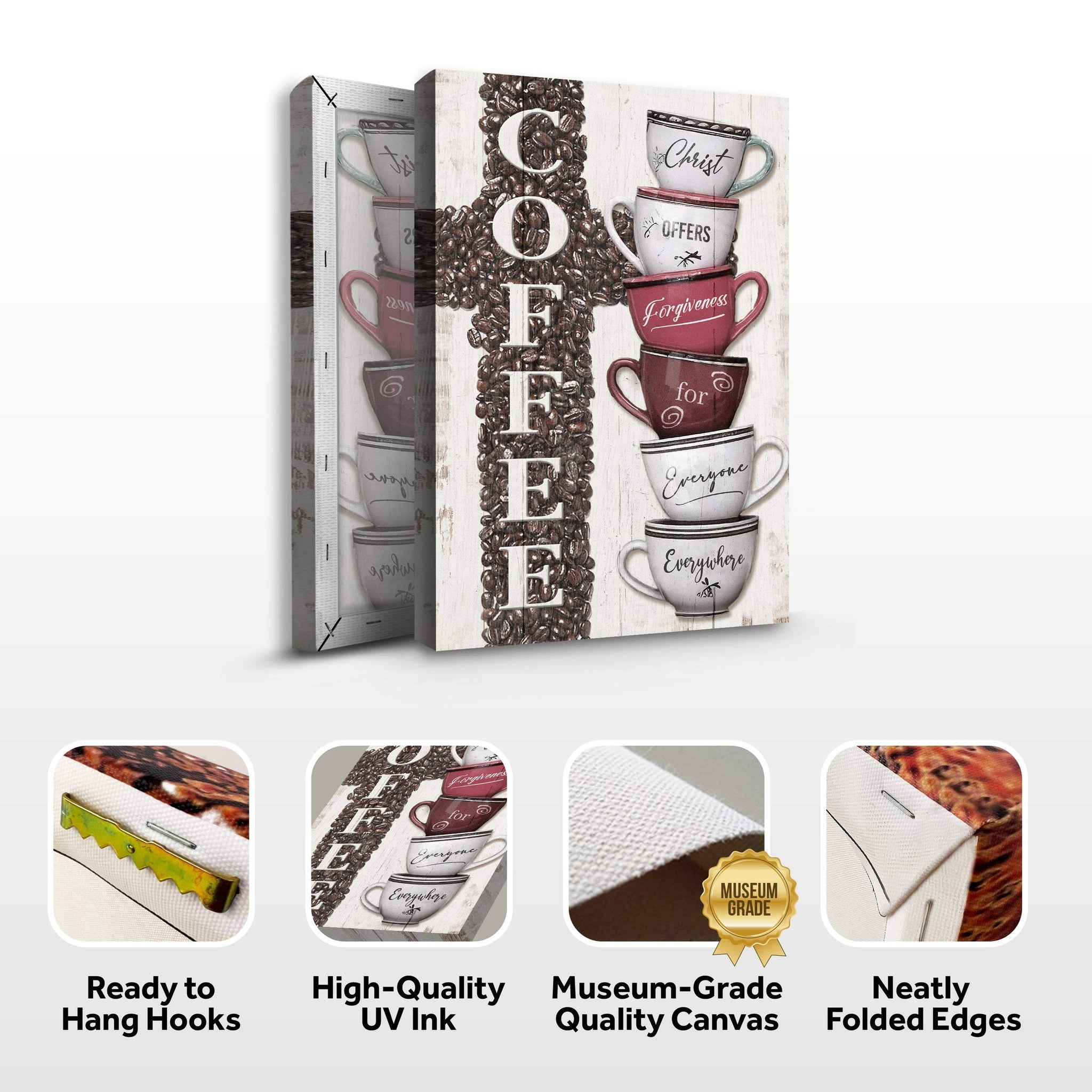 Our COFFEE Faith Sign IV - Tailored Canvases - Flyclothing LLC