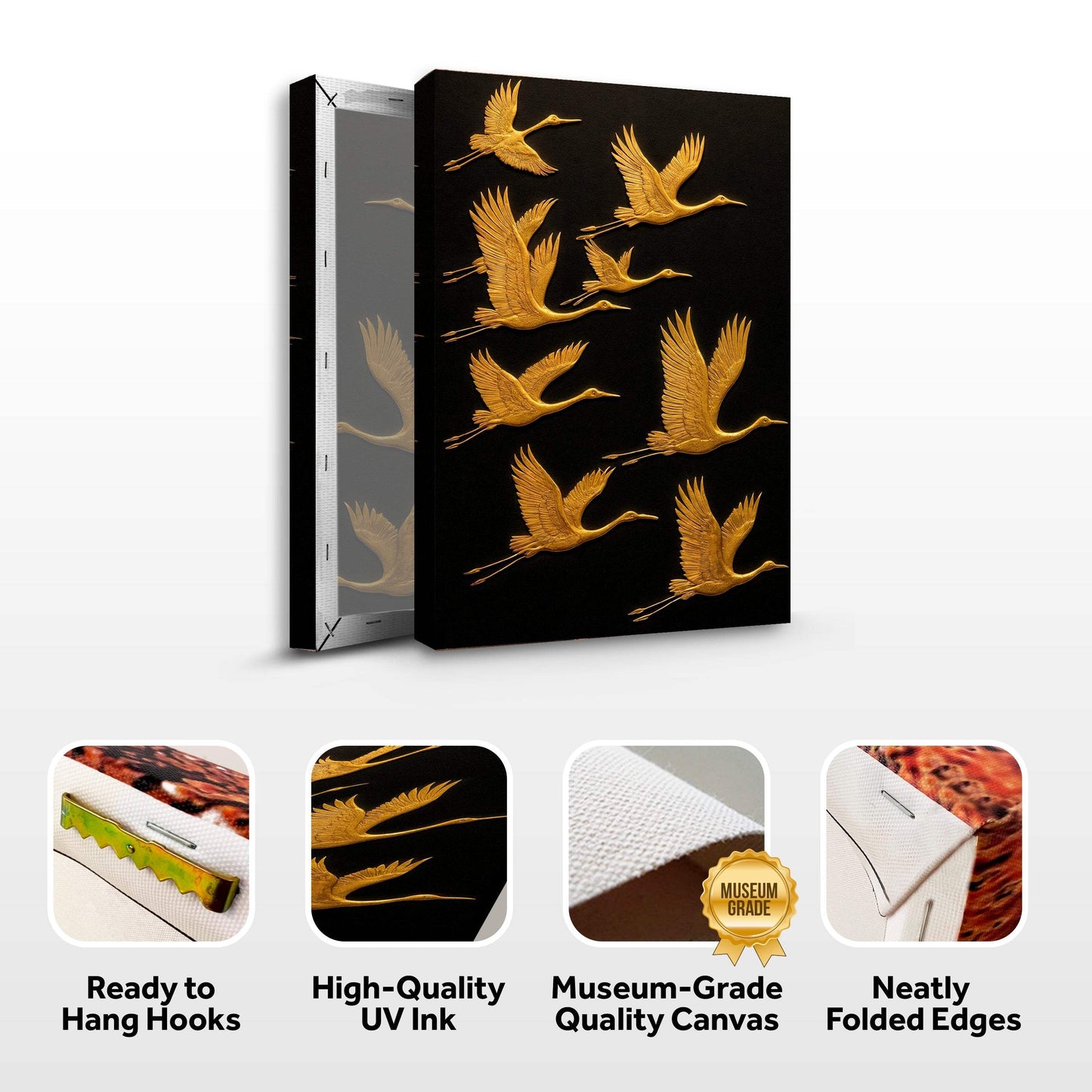 Abstract Sandhill Cranes Wall Art - Tailored Canvases - Flyclothing LLC