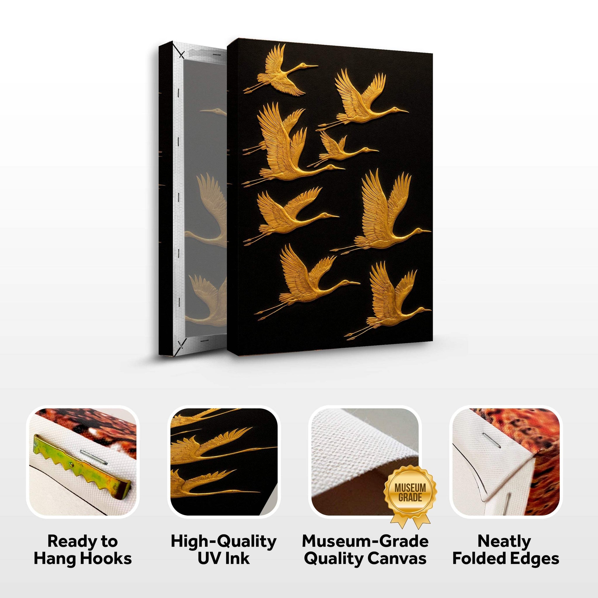Abstract Sandhill Cranes Wall Art - Tailored Canvases - Flyclothing LLC