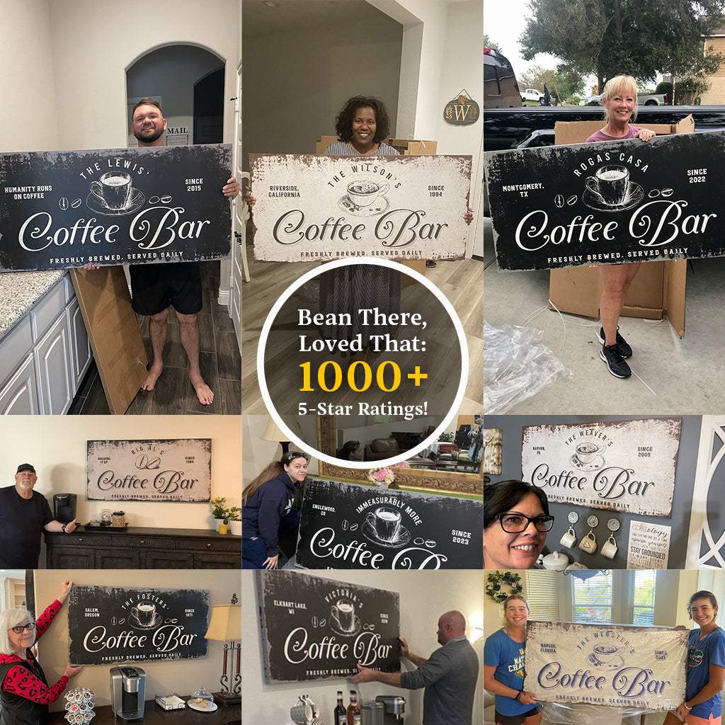 Coffee Bar Sign - Tailored Canvases - Flyclothing LLC
