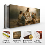 Jesus with Children Faith Wall Art III - Tailored Canvases - Flyclothing LLC