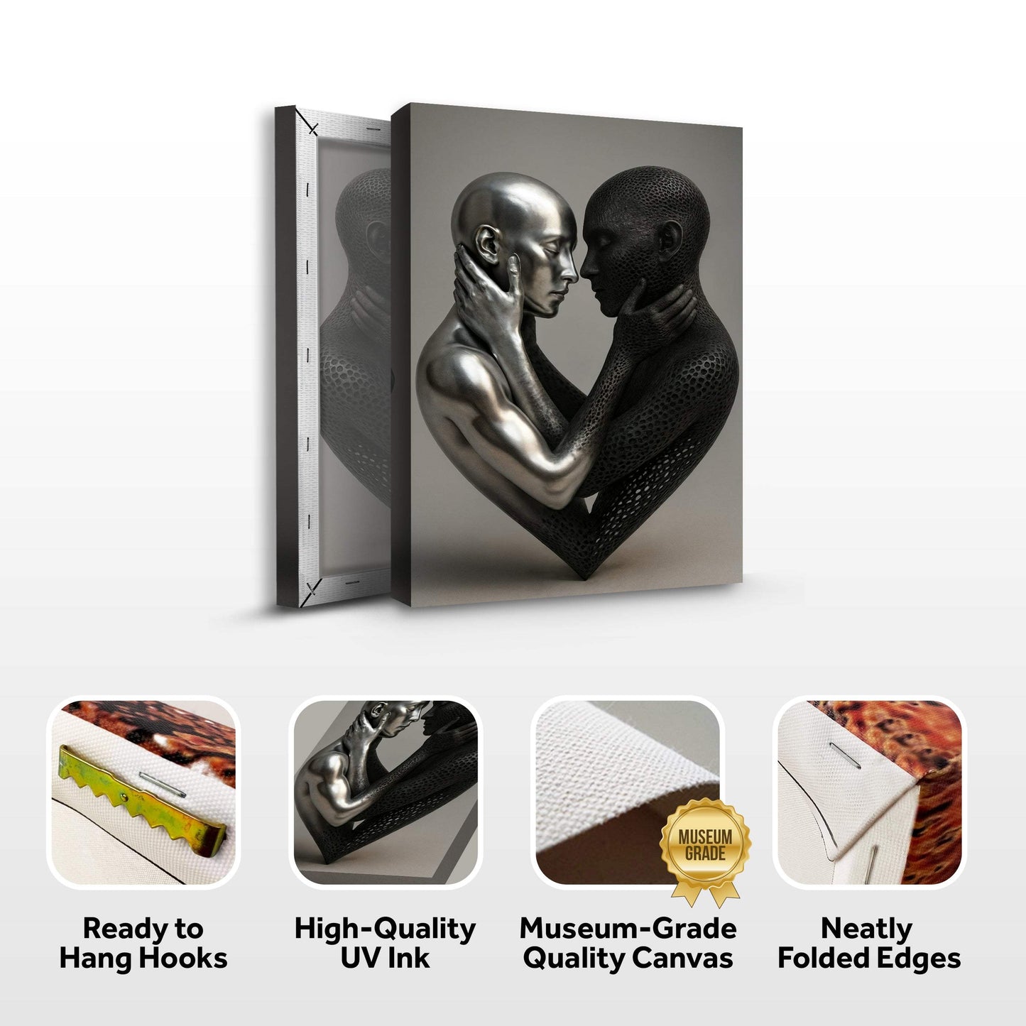 Eternal Love Figure Abstract Wall Art VIII - Tailored Canvases - Flyclothing LLC