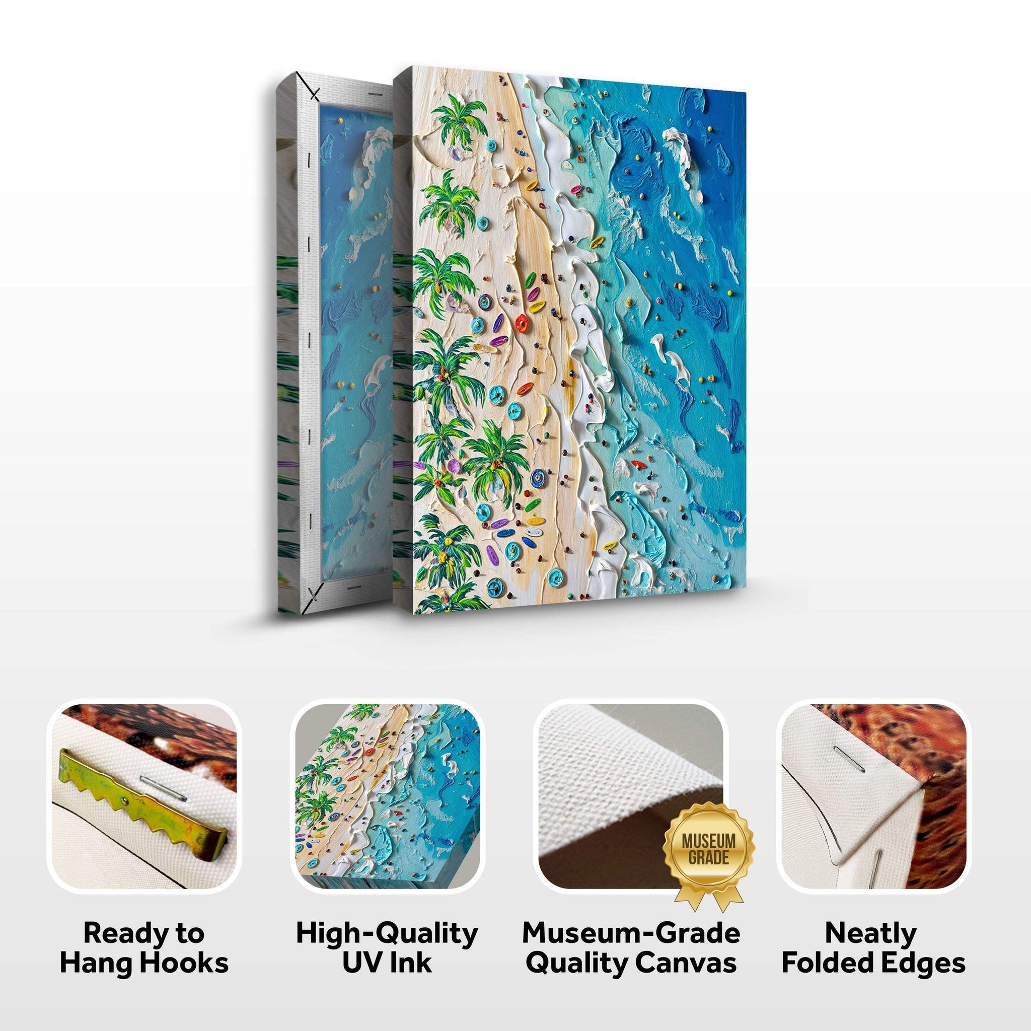 Beach Days Wall Art - Tailored Canvases - Flyclothing LLC