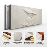 3D Minimalist Female Portrait Wall Art - Tailored Canvases - Flyclothing LLC